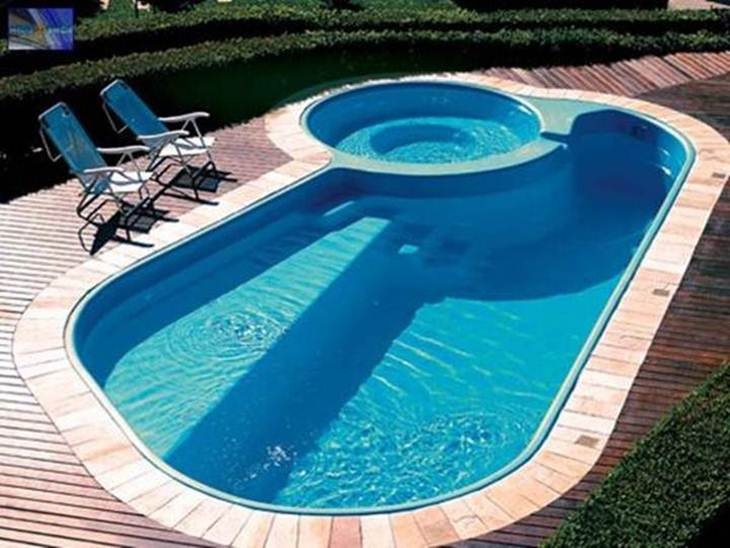 piscina fibra usada