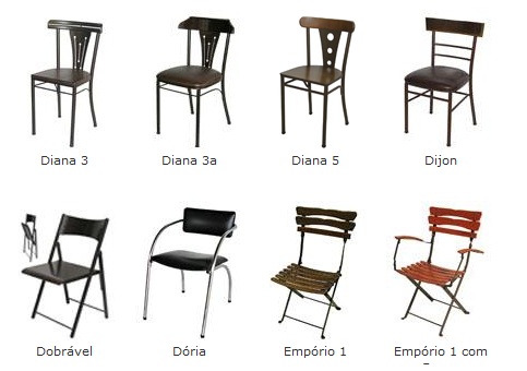 cadeiras e mesas para restaurante