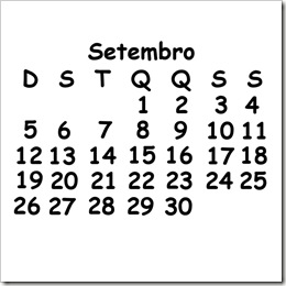 calendario setembro 2010