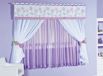 cortina para quarto de bebe feminino