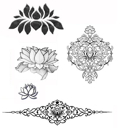 flor de lotus desenho