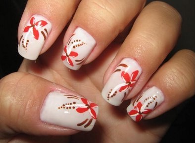 unhas decoradas 2012 simples